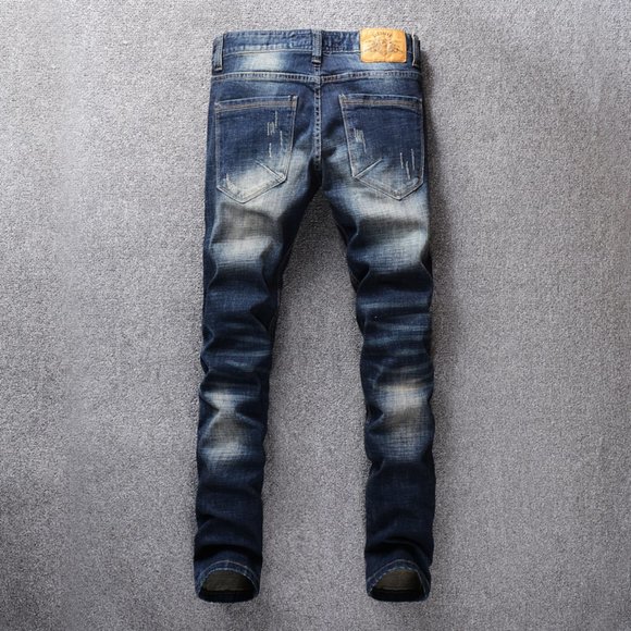 Fashion Men Jeans Slim Fit Ripped Jeans For Men - Picture 5 of 6